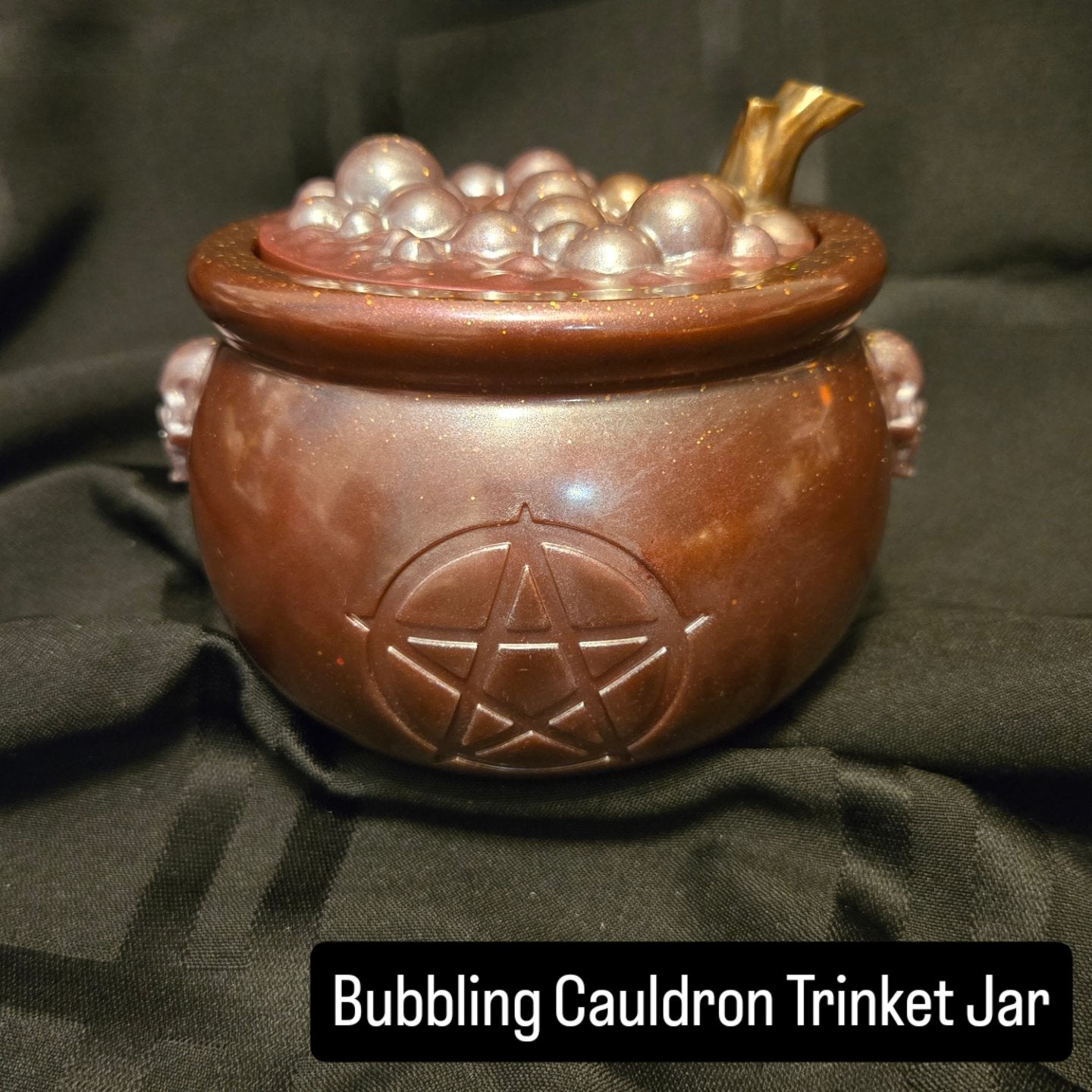 Bubbling Cauldron Trinket Jar