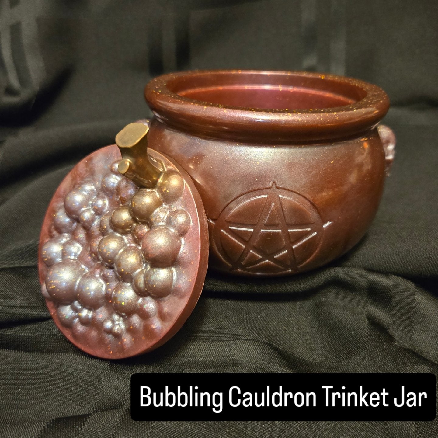 Bubbling Cauldron Trinket Jar
