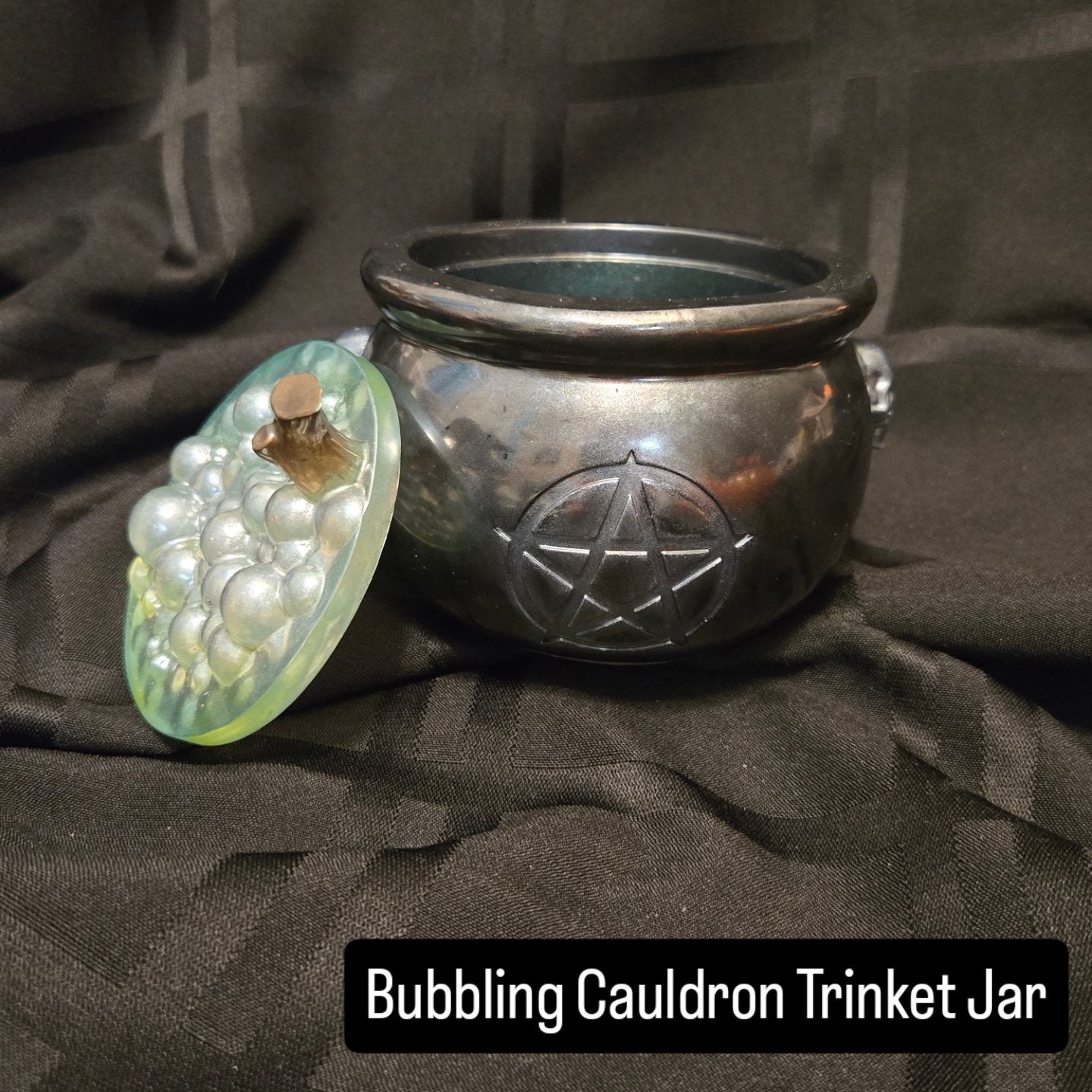 Bubbling Cauldron Trinket Jar