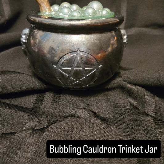 Bubbling Cauldron Trinket Jar