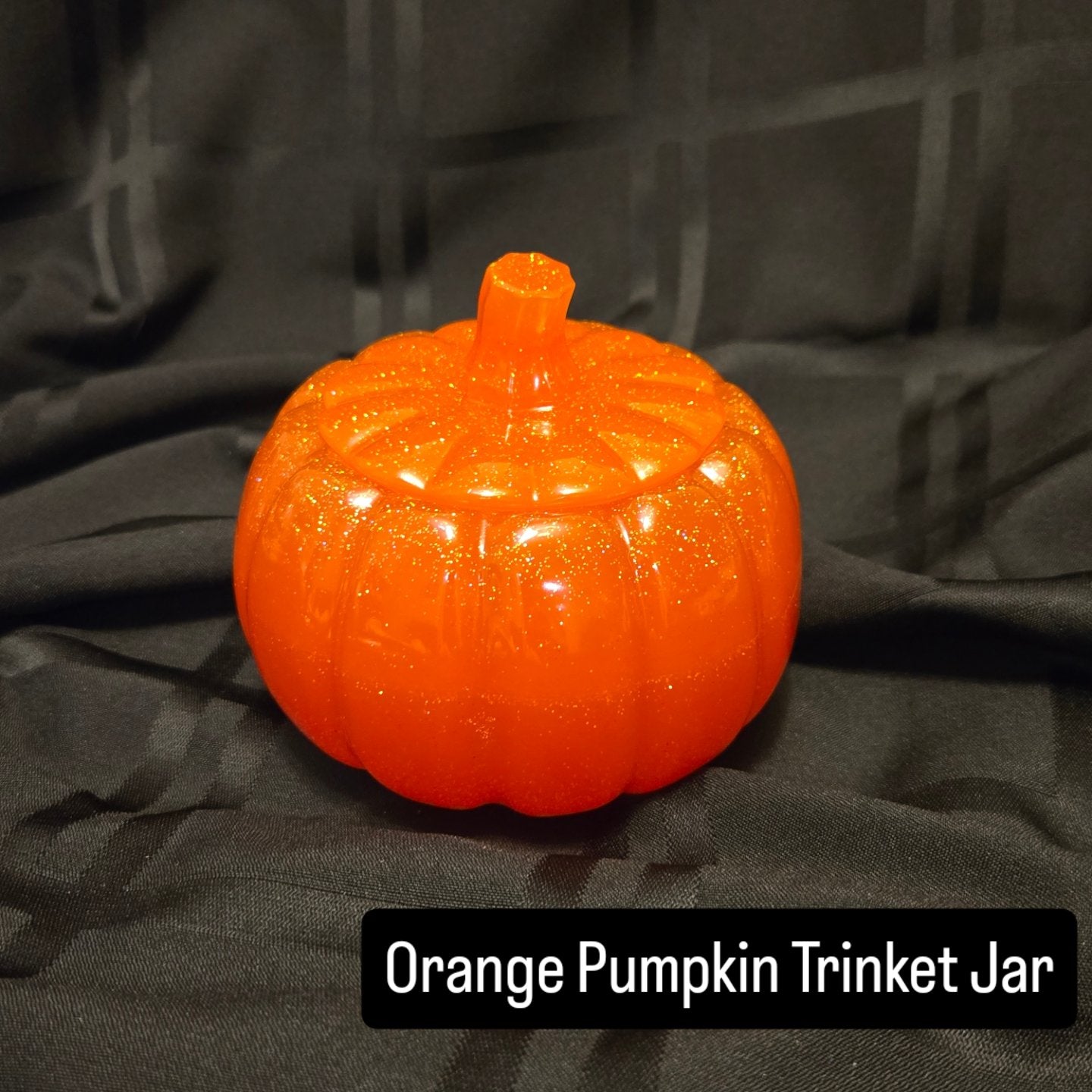 Orange Pumpkin Trinket Jar